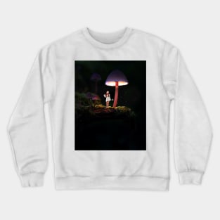 Fairy Under a Mushroom Crewneck Sweatshirt